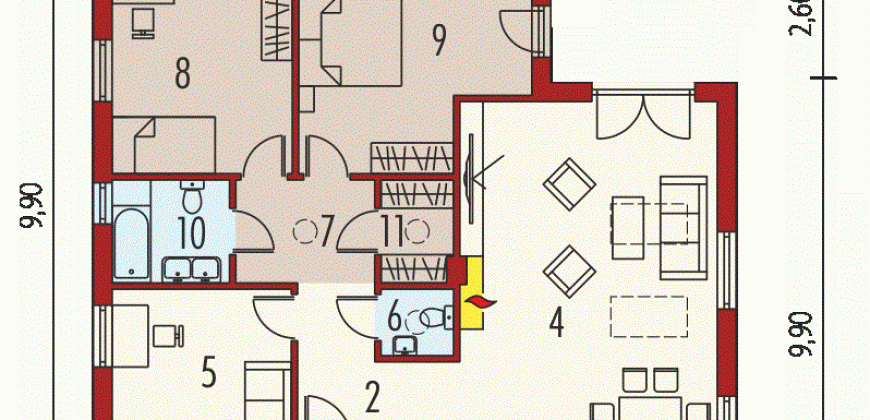 Projekt domu PD117 – new 2021